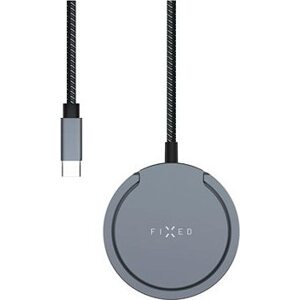 FIXED MagPad Pro s podporou MagSafe Qi2 a stojančekom 15 W sivá