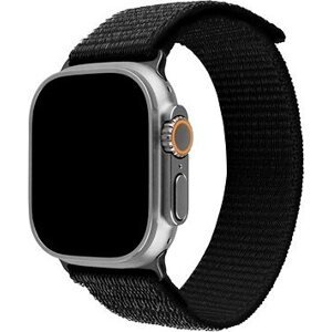 FIXED Nylon Sporty Strap na Apple Watch Ultra 49 mm čierny