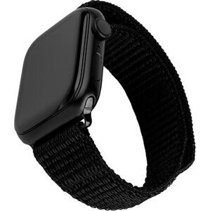 FIXED Nylon Sporty Strap na Apple Watch 42/44/45 mm čierny