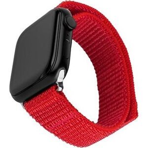 FIXED Nylon Sporty Strap na Apple Watch 42/44/45 mm červený