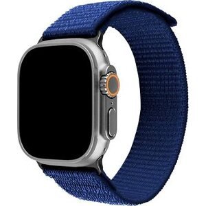 FIXED Nylon Sporty Strap na Apple Watch Ultra 49 mm tmavomodrý