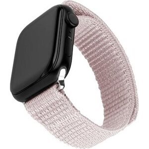FIXED Nylon Sporty Strap na Apple Watch 42/44/45 mm ružovo-zlatý