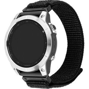 FIXED Nylon Sporty Strap pro Garmin QuickFit 26mm černý