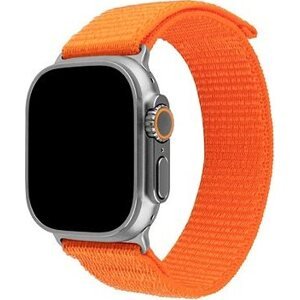 FIXED Nylon Sporty Strap na Apple Watch Ultra 49 mm oranžový