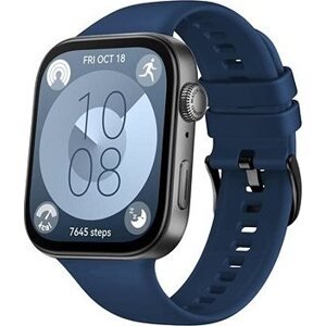FIXED Silicone Strap na Huawei Watch FIT 3/4 modrý