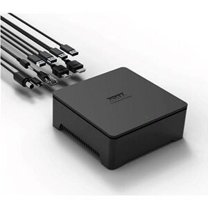 PORT CONNECT Dokovacia stanica 8 v 1 USB-C/A, 2× 2K, dual video, HDMI, Ethernet, 3,5 mm jack