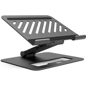 PORT CONNECT 2 v 1 Dokovacia stanica s nastaviteľným stojanom pre NB, USB-C, 2× 4K, čierna