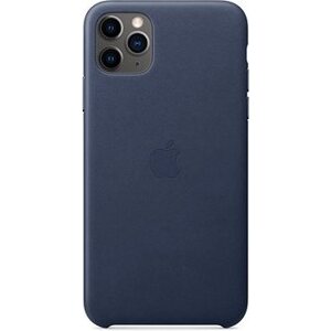 Apple iPhone 11 Pro Max Kožený kryt polnočne modrý