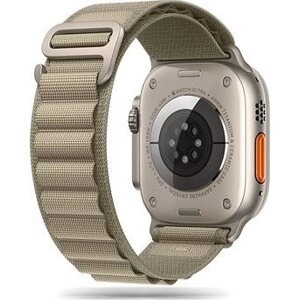 Tech-Protect Nylon na Apple Watch 42/44/45/49 mm titanium/olive