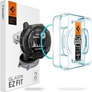 Spigen Glass tR EZ Fit 2 Pack Garmin Instinct 2X Solar
