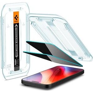 Spigen Glass tR EZ Fit (Privacy) 2 Pack transparency iPhone 16 Pro Max