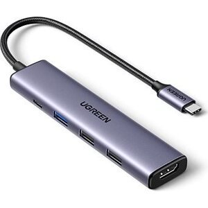 UGREEN 5-in-1 USB-C to HDMI/USB 3.0/2× USB 2.0/PD