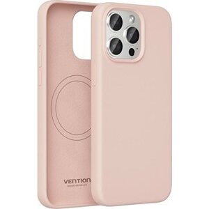 Vention Liquid Silicone Case for iPhone 15 Pro Max with MagSafe Dusty Pink