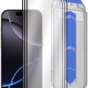 AlzaGuard 2.5D Glass EasyFit DustFree na iPhone 16 Pro – 3 ks v balení s aplikátorom