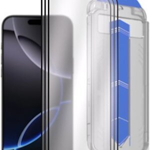 AlzaGuard 2.5D Glass EasyFit DustFree na iPhone 16 Pro Max – 3 ks v balení s aplikátorom