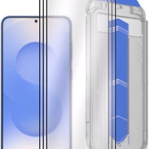 AlzaGuard 2.5D Glass EasyFit DustFree na Samsung Galaxy S25+ – 3 ks v balení s aplikátorom