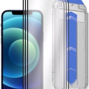 AlzaGuard 2.5D Glass EasyFit DustFre na iPhone 12/12 Pro – 3 ks v balení s aplikátorom