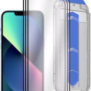 AlzaGuard 2.5D Glass EasyFit DustFree na iPhone 13/13 Pro/14/16e – 3 ks v balení s aplikátorom