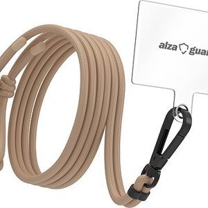AlzaGuard Universal Phone Lanyard – béžová