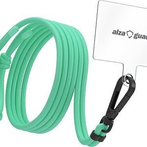 AlzaGuard Universal Phone Lanyard – zelená