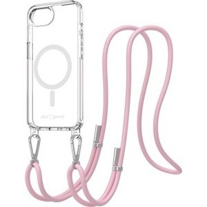 AlzaGuard Luxe Detach Lanyard Case Compatible with MagSafe for iPhone 16e ružový