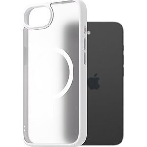 AlzaGuard Matte Case Compatible with Magsafe pre iPhone 16e biely
