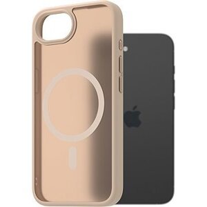 AlzaGuard Matte Case Compatible with Magsafe pre iPhone 16e pieskovo žltý
