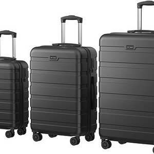 AlzaGuard Traveler Suitcase, 3 pcs set – čierny