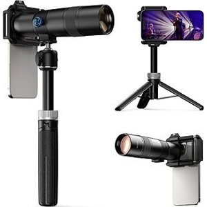 Apexel 30X Telescope Lens with Handheld Tripod