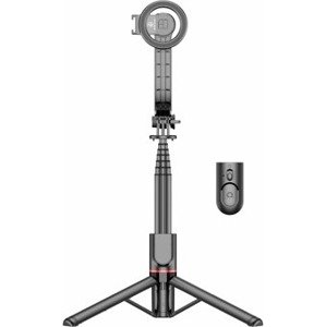 Apexel 3-in-1 Selfie Stick Tripod with magnetic mount & Cold shoe mount