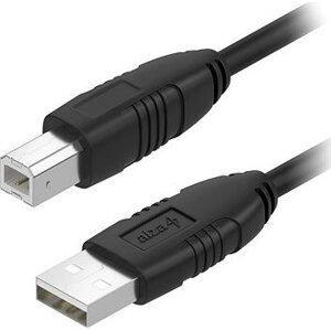 AlzaPower LinkCore USB-A to USB-B 5 m čierny