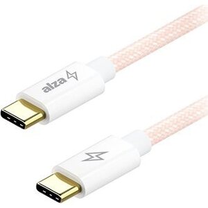 AlzaPower CompactCore USB-C to USB-C 2.0, 100 W, 2 m – ružový