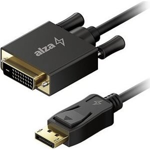 AlzaPower Core DisplayPort na DVI-D FullHD 2 m čierny
