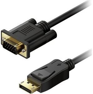 AlzaPower Core DisplayPort na VGA FullHD 3 m čierny