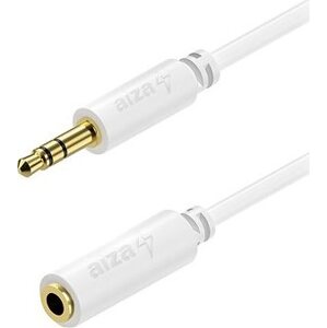 AlzaPower Core Audio 3,5 mm Jack (M) to 3,5 mm Jack (F) 2 m biely