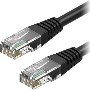 AlzaPower Patch CAT6 UTP 7 m čierny