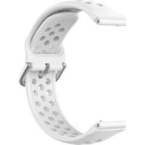 BStrap Silicone Dots Universal Quick Release 18 mm, white