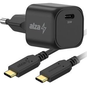 AlzaPower G320C Fast Charge 35 W čierna + Core USB-C 2.0 60 W 1 m čierny