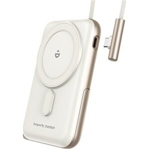 ChoeTech PD20W Magnetic 10 000 mAh Power Bank With Cable white