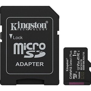 Kingston MicroSDXC 1 TB Canvas Select Plus Gen 3 + SD adaptér