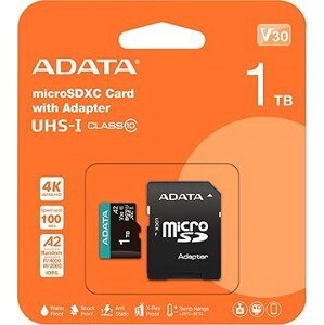 ADATA MicroSDXC 1TB Premier Pro + SD adaptér