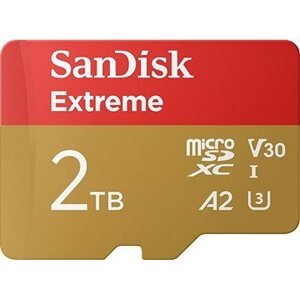 SanDisk microSDXC 2 TB Extreme + Rescue PRO Deluxe + SD adaptér