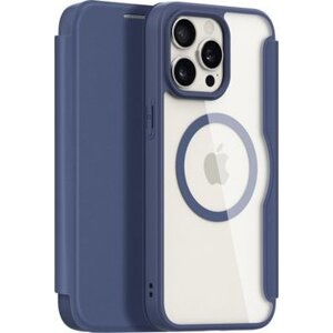 Dux Ducis Skin X Pro flipové kožené puzdro na iPhone 15 Pro Max modré