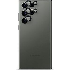 Epico hliníkové ochranné sklo na šošovky fotoaparátu pre Samsung Galaxy S25 Ultra 5G – čierne