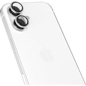 Epico hliníkové ochranné sklo na šošovky fotoaparátu pre iPhone 16/16 Plus – biele