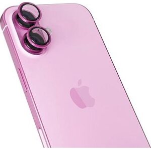 Epico hliníkové ochranné sklo na šošovky fotoaparátu pre iPhone 16/16 Plus – ružové