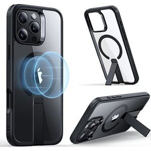 ESR Boost Flickstand Case (HaloLock), Compatible with iPhone 16 Pro, Clear Black