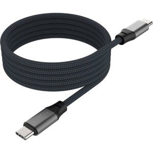 FIXED Magnetic Cable USB-C/USB-C a podporou PD 1,2 m USB 2.0 240 W sivý