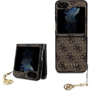 Guess 4G Charms Zadný kryt na Samsung Galaxy Z Flip 5 Brown