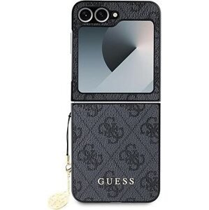 Guess 4G Charm Zadní Kryt pro Samsung Galaxy Z Flip6 Grey